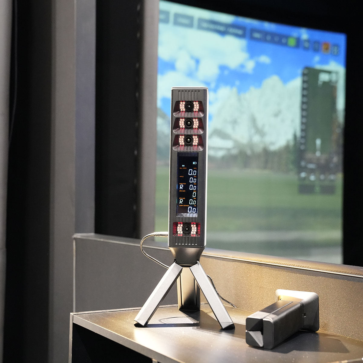 Square Golf Omni with PlayBetter SimStudio™ COMPLETE Package | Golf Simulator Studio with Impact Screen, Enclosure, Side Barriers, Hitting/Putting Mats & Projector