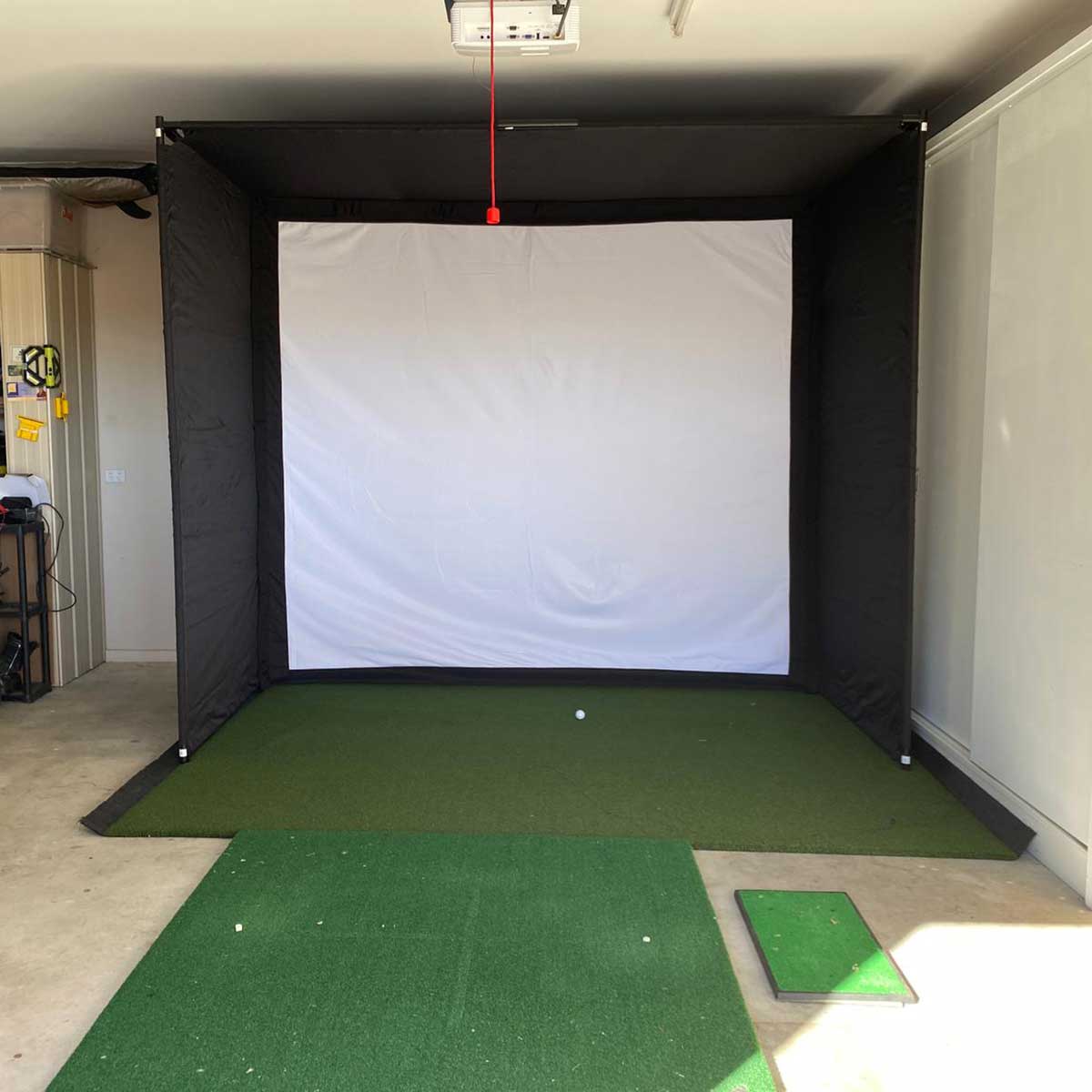SkyTrak Plus SimStudio Complete Golf Simulator Package