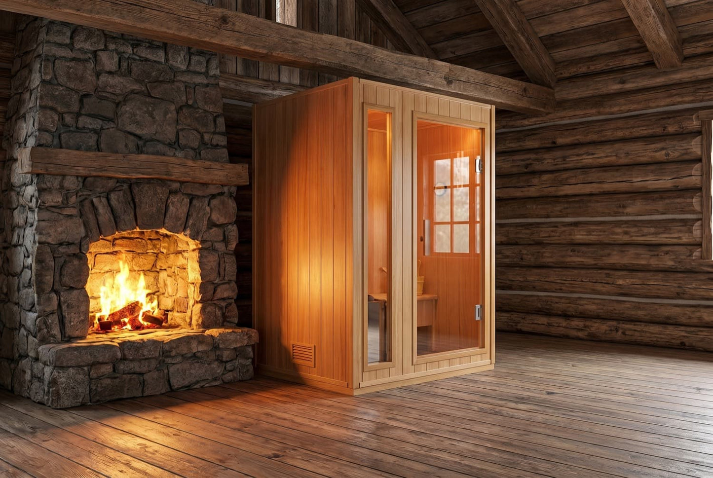 2-Person Indoor Traditional Sauna Harvia Heater