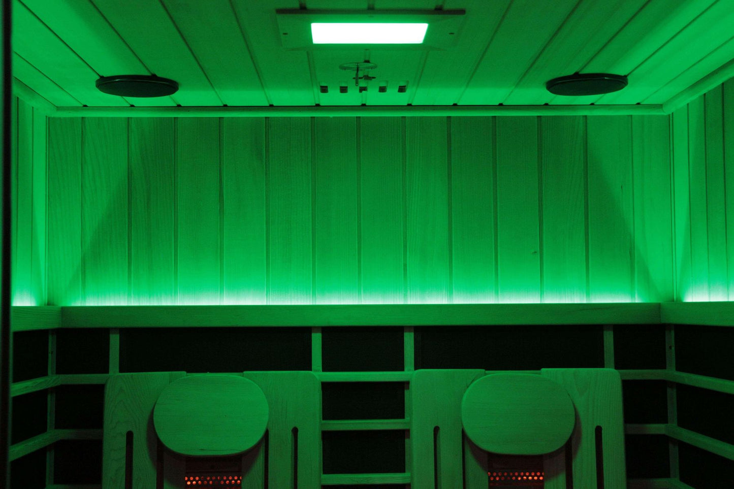 Sun Home Eclipse™ 2-Person Indoor Red Light & Full-Spectrum Infrared Sauna