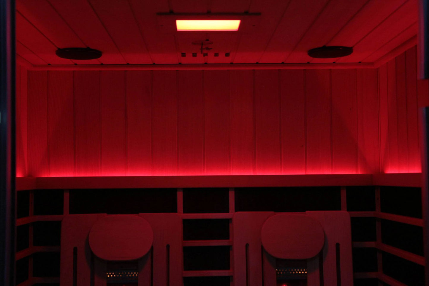 Sun Home Eclipse™ 2-Person Indoor Red Light & Full-Spectrum Infrared Sauna