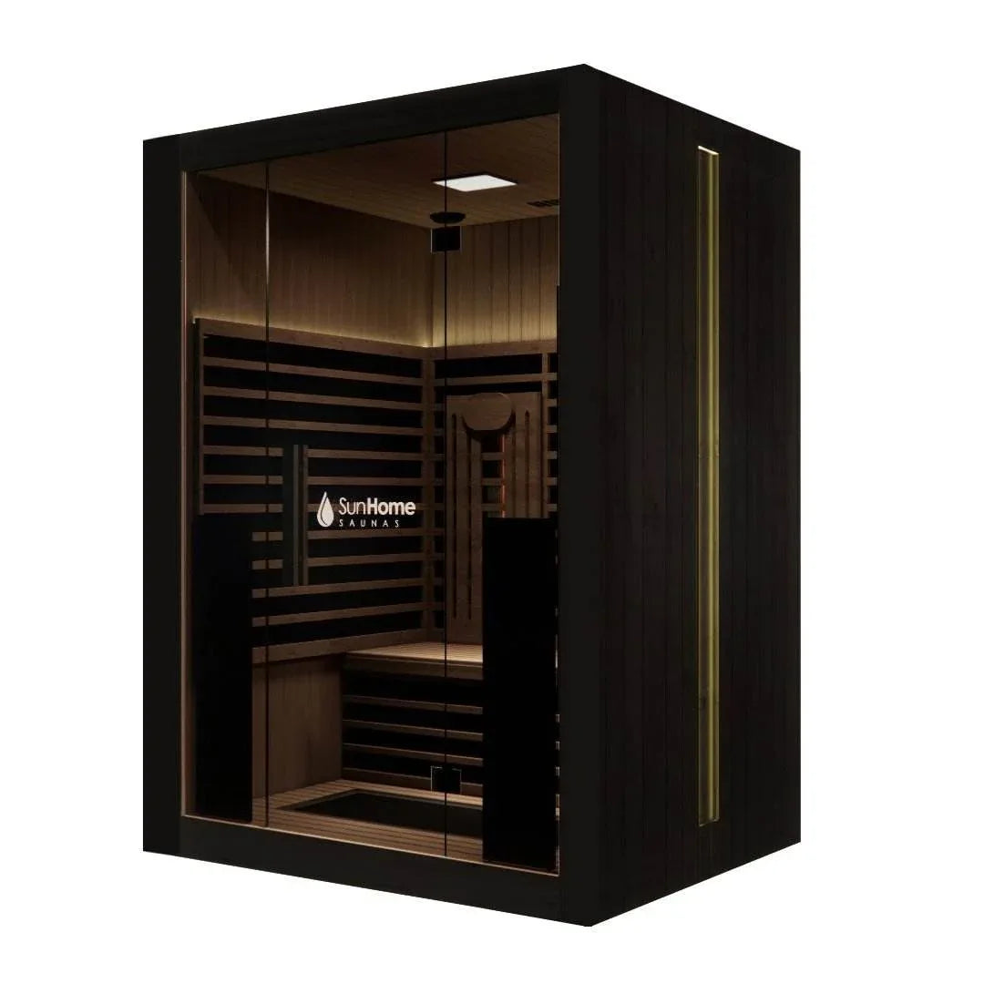 Sun Home Eclipse™ 2-Person Indoor Red Light & Full-Spectrum Infrared Sauna