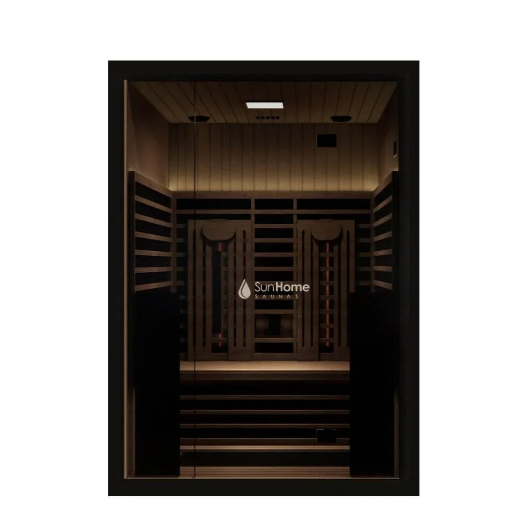 Sun Home Eclipse™ 2-Person Indoor Red Light & Full-Spectrum Infrared Sauna