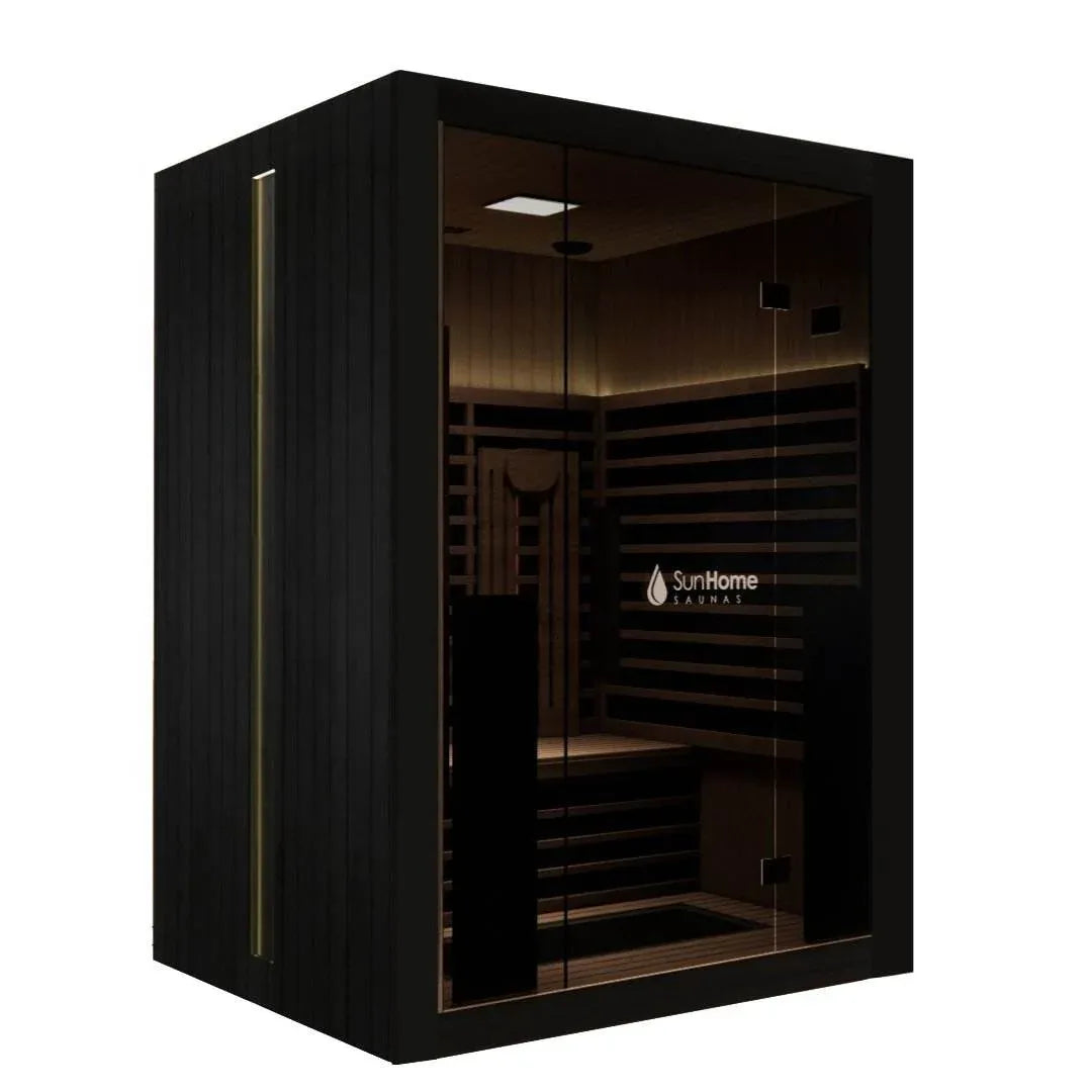 Sun Home Eclipse™ 2-Person Indoor Red Light & Full-Spectrum Infrared Sauna